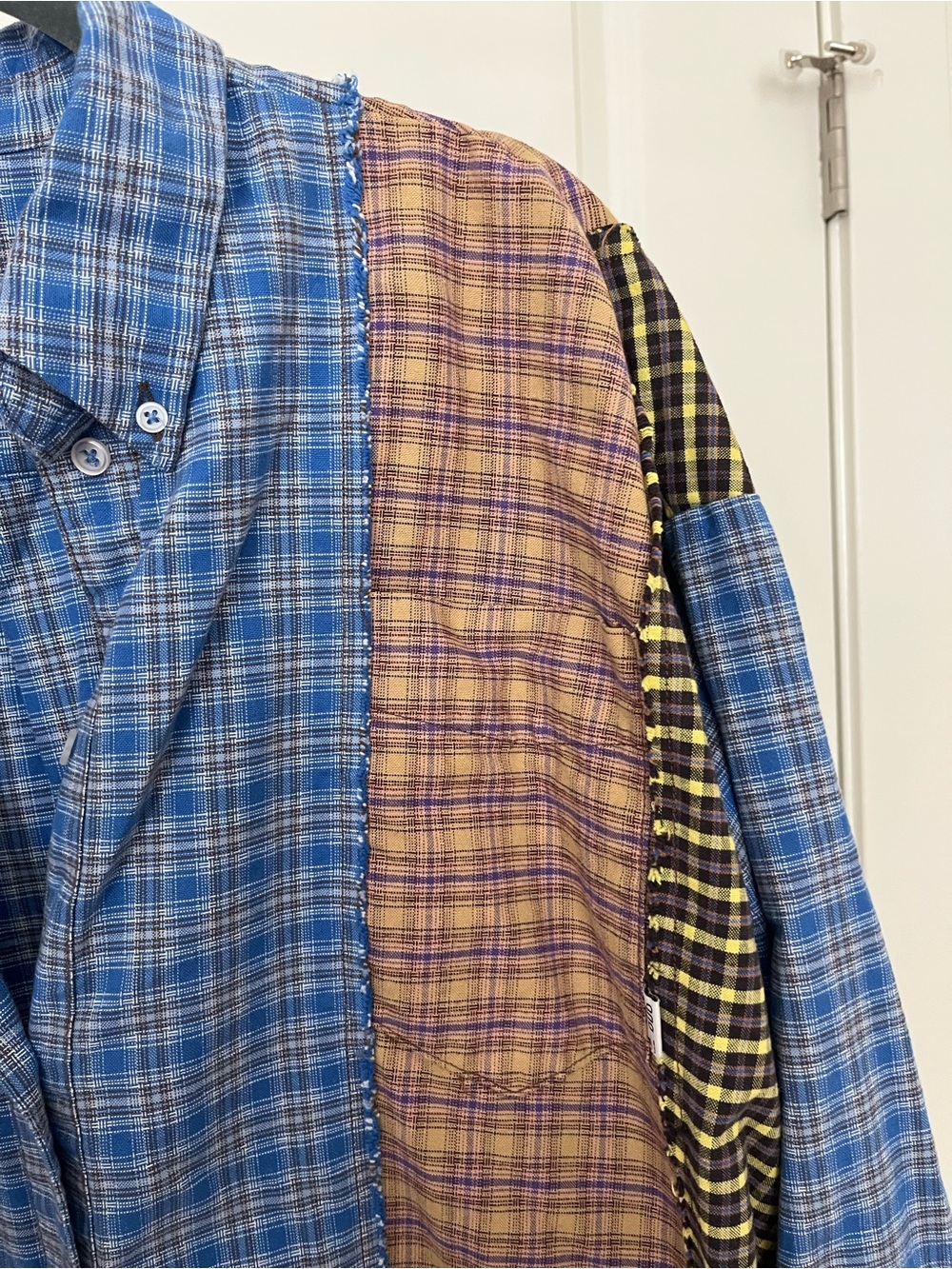 BDG Patchwork Plaid Button-Down Shirt - Picture 5 of 6